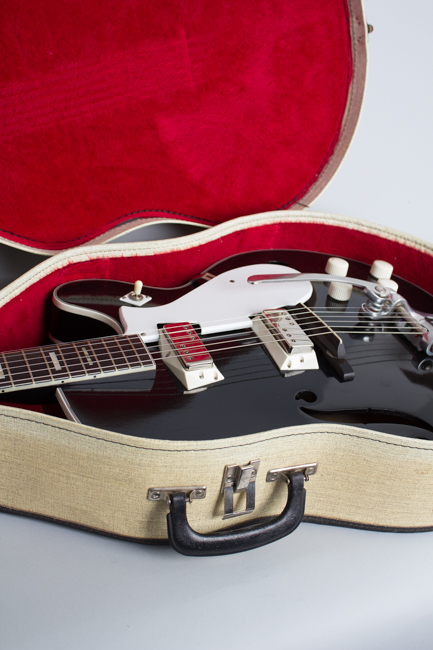  Silvertone Model 1446L Thinline Hollow Body Electric Guitar, made by Harmony  (early 1960s)