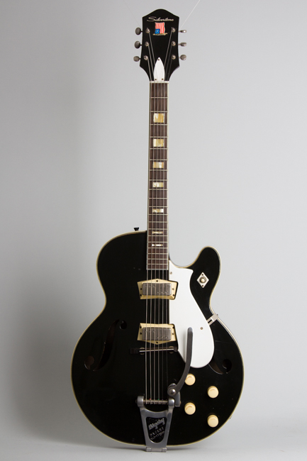  Silvertone Model 1446L Thinline Hollow Body Electric Guitar, made by Harmony  (1964)