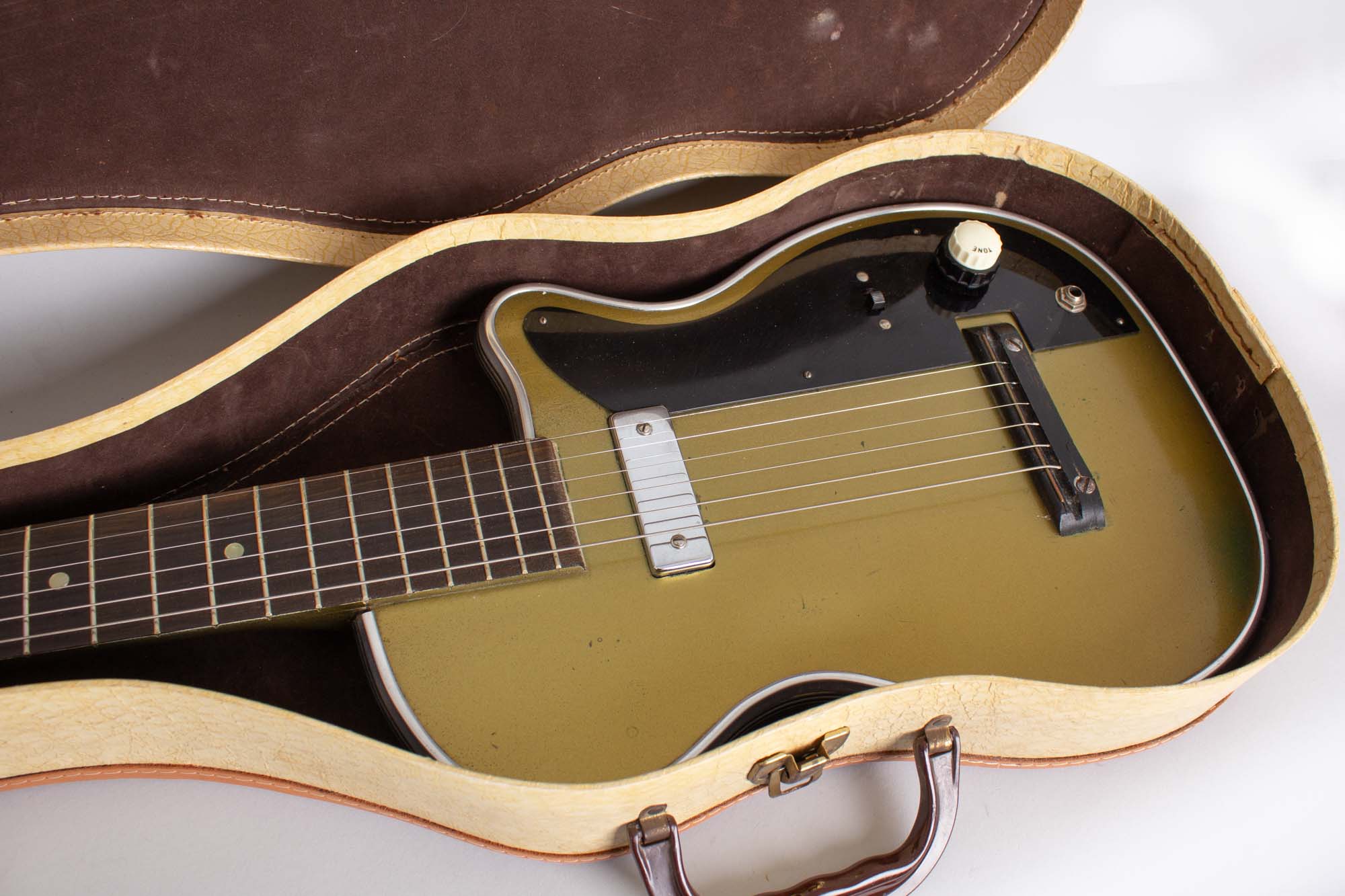 Silvertone Stratotone Newport Model H-42/2 Solid Body Electric