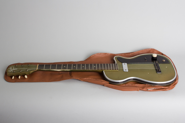  Silvertone Stratotone Newport Model H-42/2 Solid Body Electric Guitar, made by Harmony  (1954)