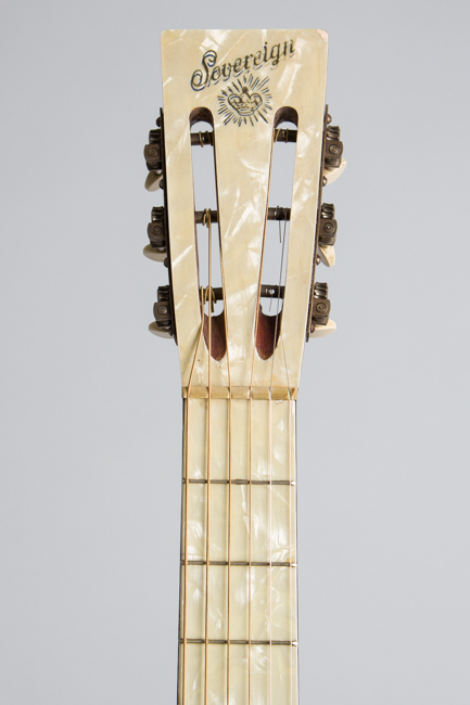 Sovereign Standard Size Koa Flat Top Acoustic Guitar, made by Oscar Schmidt ,  c. 1930