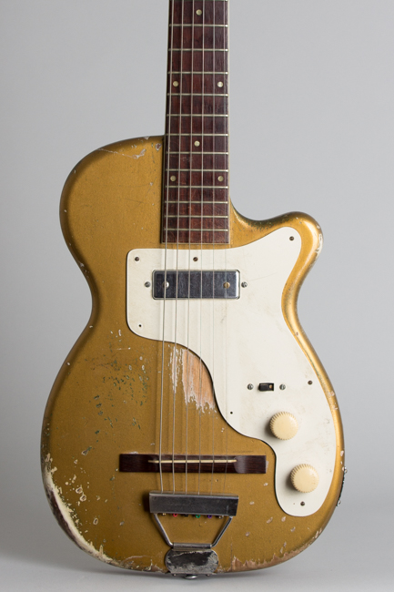Harmony  H-44 Stratotone, previously owned by Marc Ribot Solid Body Electric Guitar ,  c. 1957