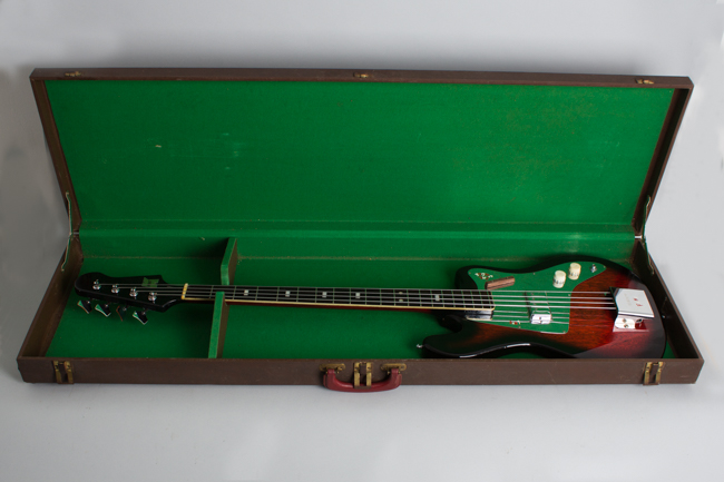  Kent Model 534 Basin Street Solid Body Electric Bass Guitar, made by Teisco  (1965)