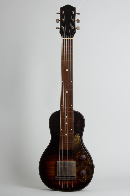  Unlabelled Lap Steel Electric Guitar, made by Harmony  (1939)