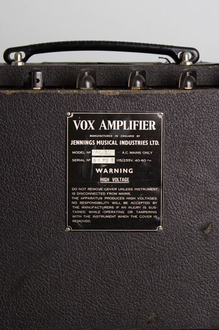 Vox  AC-30/6 Twin Tube Amplifier (1963)