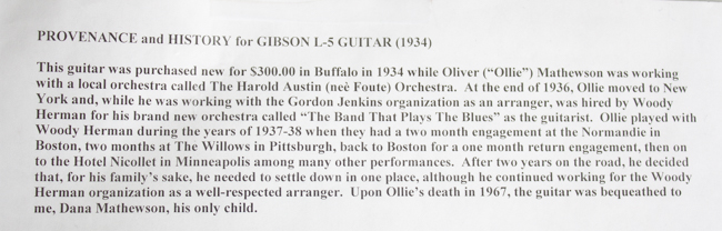 Gibson  L-5 Arch Top Acoustic Guitar  (1934)