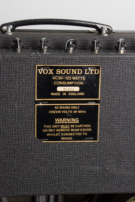 Vox  AC-30/6 Twin Tube Amplifier,  c. 1981