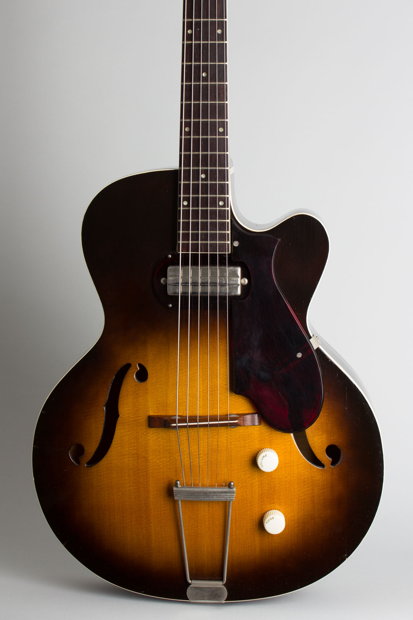 Silvertone H-61 Arch Top Hollow Body Electric Guitar, made