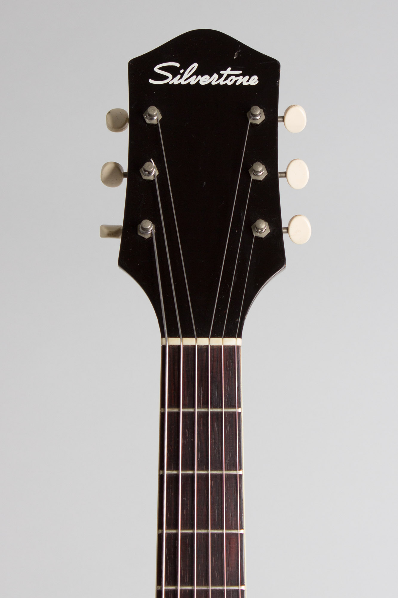 Silvertone H-61 Arch Top Hollow Body Electric Guitar, made