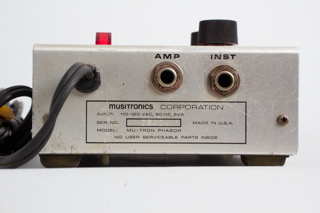 Musitronics  Mu-Tron Phasor Phase Pedal Effect,  c. 1975