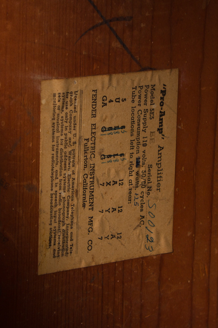 Fender  5E5 Pro-Amp Tube Amplifier (1955)