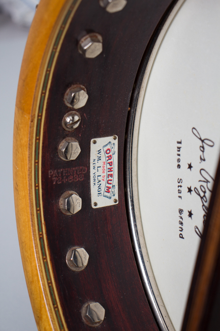 Wm. Lange  Super Orpheum 3 Tenor Banjo ,  c. 1929