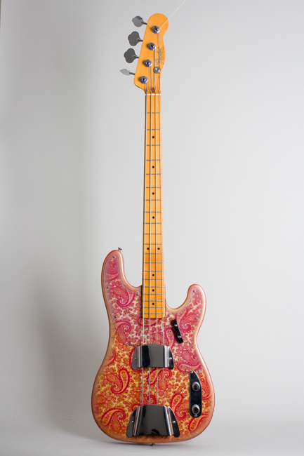 Fender  Telecaster Bass Pink Paisley Solid Body Electric Bass Guitar  (1968)