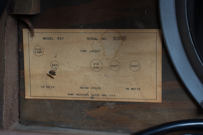 DeArmond  R5T Tube Amplifier (1961)