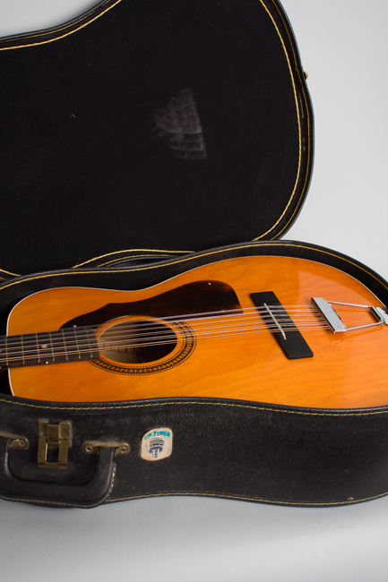  Silvertone Model 1227 12 String Flat Top Acoustic Guitar, made by Harmony ,  c. 1972