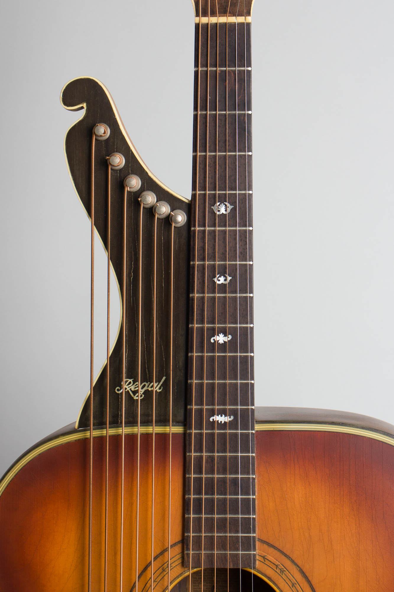 Regal Contra Bass Harp Guitar made by Wulschner c. 1900 RetroFret