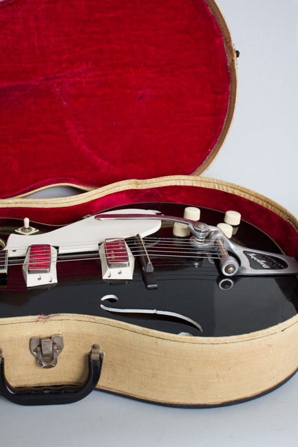  Silvertone Model 1446L Thinline Hollow Body Electric Guitar, made by Harmony ,  c. 1962