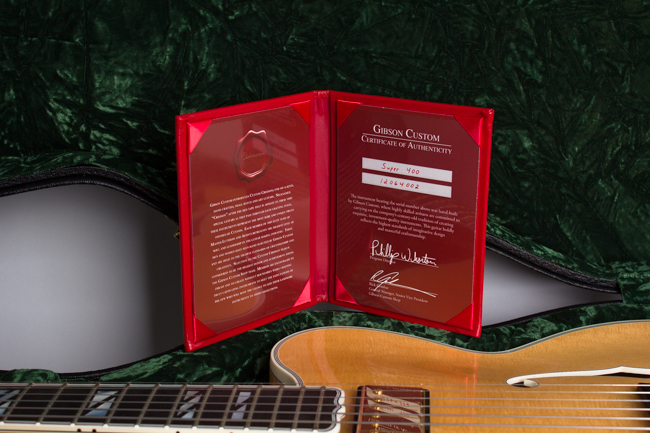Gibson  Super 400 Crimson Custom Arch Top Hollow Body Electric Guitar  (2014)