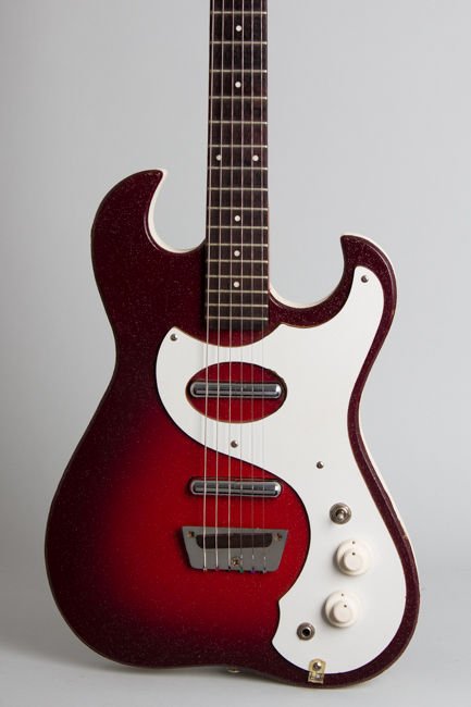  Silvertone Model 1457 Amp-In-Case Semi-Hollow Body Electric Guitar,  made by Danelectro  (1965)