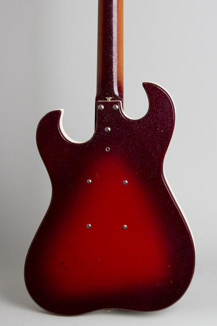  Silvertone Model 1457 Amp-In-Case Semi-Hollow Body Electric Guitar,  made by Danelectro  (1965)