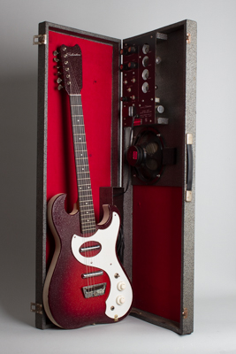  Silvertone Model 1457 Amp-In-Case Semi-Hollow Body Electric Guitar,  made by Danelectro  (1965)