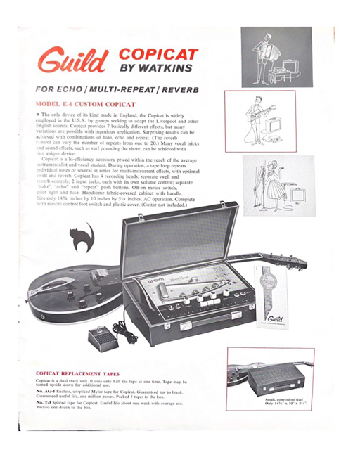  Guild Model E-4 Custom Copicat Echo Effect, made by Watkins/WEM (1965)