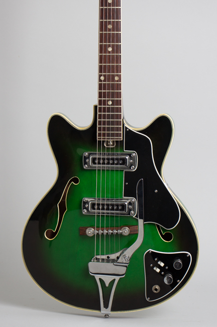  Decca Owned and Used by Elliott Sharp Thinline Hollow Body Electric Guitar, made by Kawai  (1967)