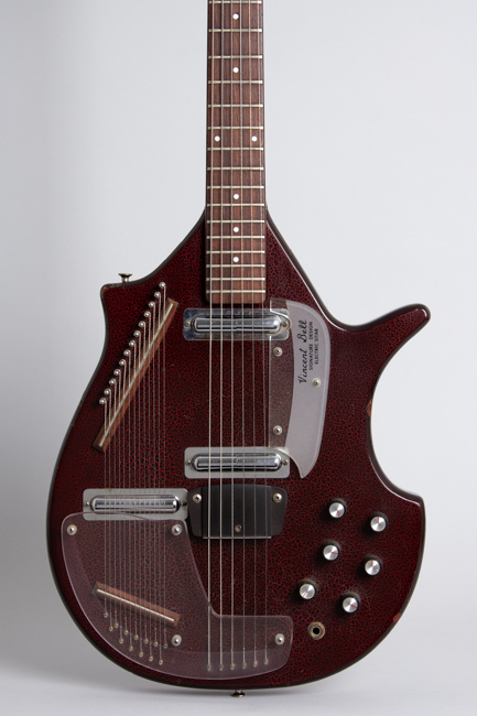  Coral Vincent Bell Sitar Semi-Hollow Body Electric Guitar, made by Danelectro  (1968)
