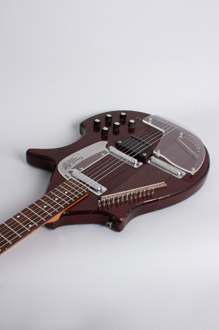  Coral Vincent Bell Sitar Semi-Hollow Body Electric Guitar, made by Danelectro  (1968)