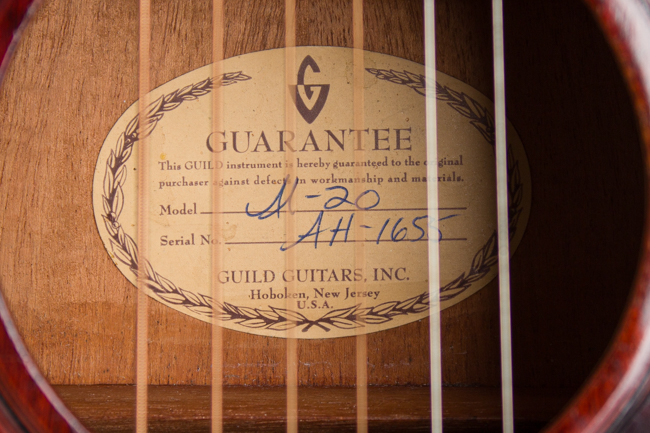 Guild  M-20 Flat Top Acoustic Guitar  (1965-6)