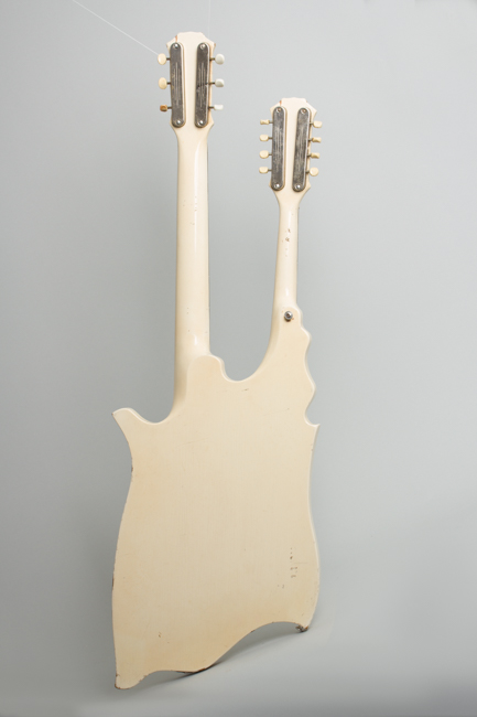  Handmade Doubleneck Mandolin Solid Body Electric Guitar, labeled King Whitley  (1950s)