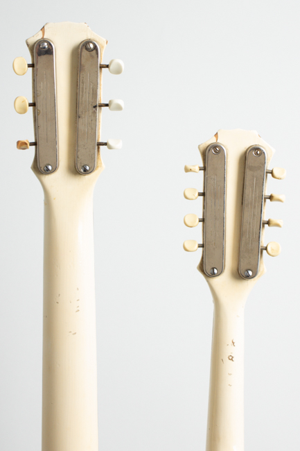  Handmade Doubleneck Mandolin Solid Body Electric Guitar, labeled King Whitley  (1950s)