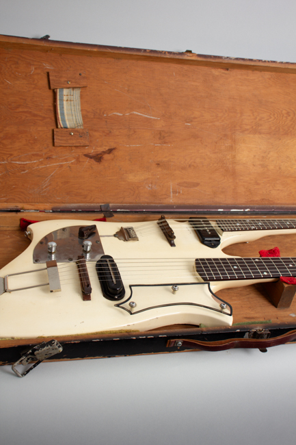  Handmade Doubleneck Mandolin Solid Body Electric Guitar, labeled King Whitley  (1950s)