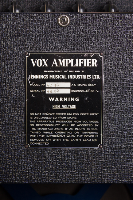 Vox  AC-10 Tube Amplifier (1964)