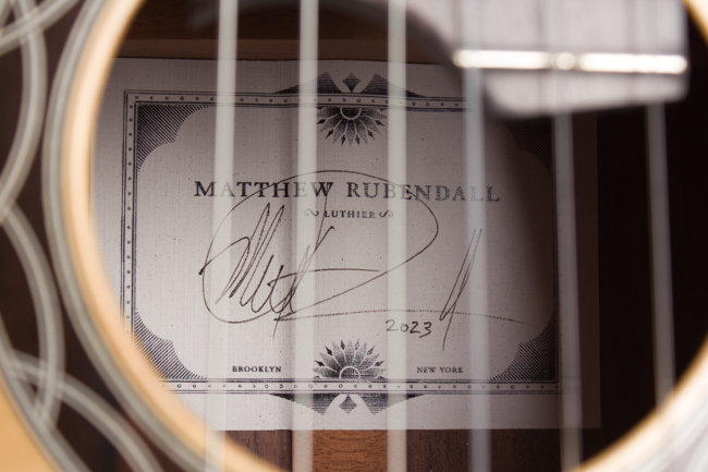 Matt Rubendall  Jazz model Classical Guitar  (2023)