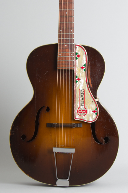  S.S. Stewart Model 1286 Arch Top Acoustic Guitar, made by Harmony ,  c. 1938