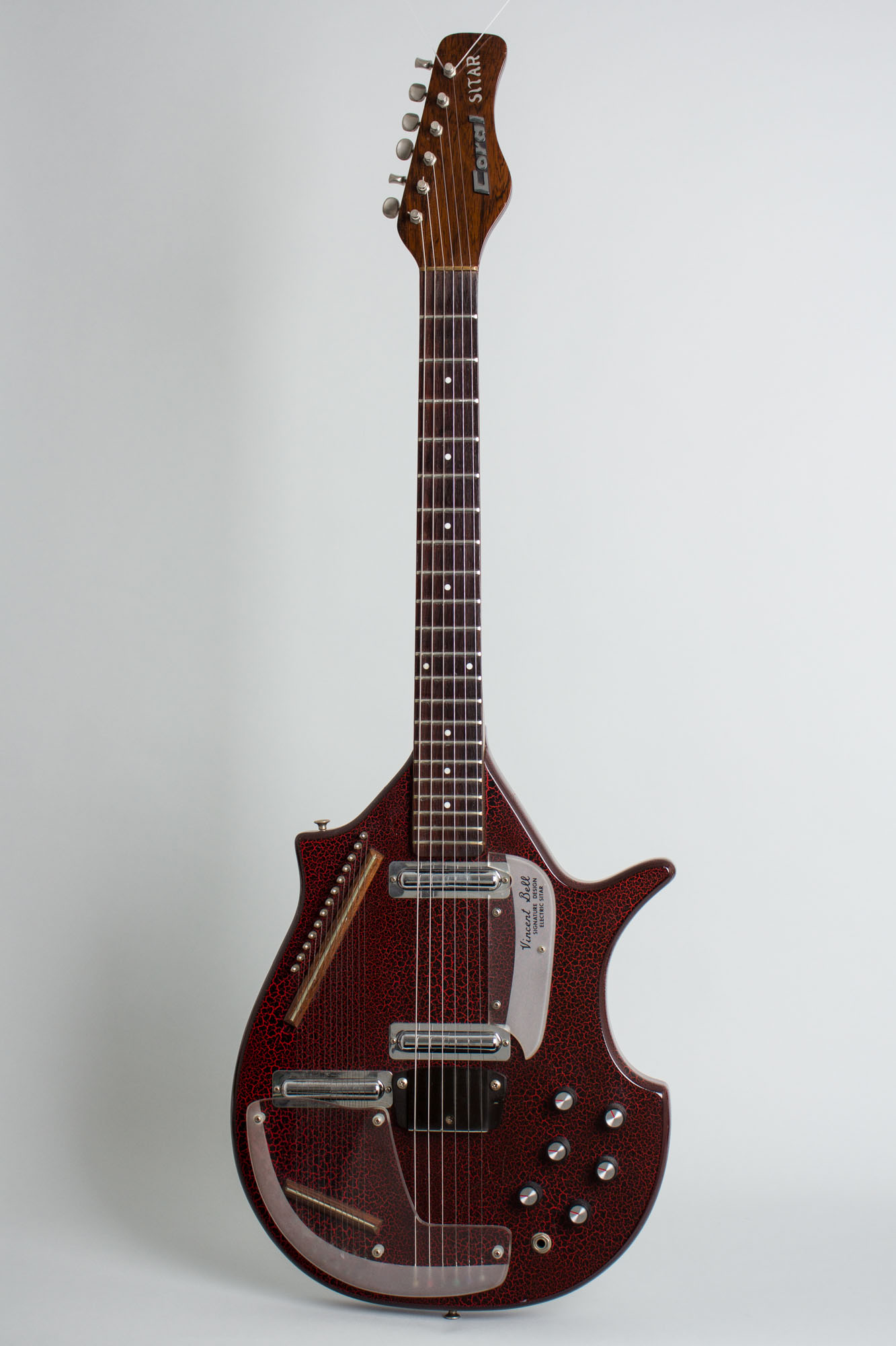 Coral Vincent Bell Sitar Semi Hollow Body Electric Guitar made by Danelectro 1968 RetroFret