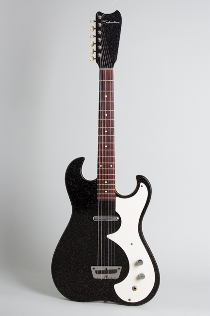  Silvertone Model 1448 Amp-In-Case Set Semi-Hollow Electric Guitar, made by Danelectro  (1963)