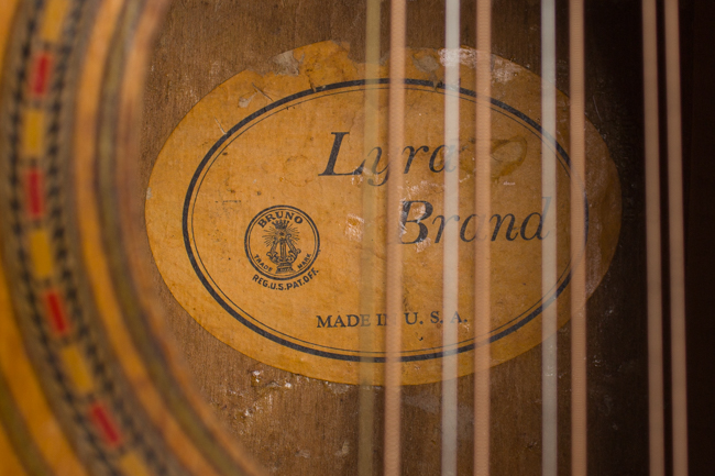  C. Bruno & Son Lyra Model 493 12 String Flat Top Acoustic Guitar, made by Oscar Schmidt ,  c. 1925