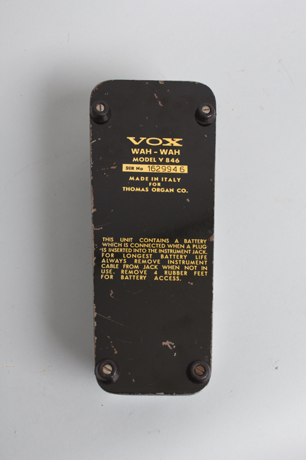 Vox  V846 Wah-Wah Pedal Effect (1973)