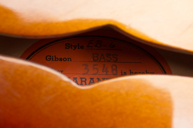 Gibson  EB-6  6-string Semi-Hollow Body Electric Bass Guitar  (1961)
