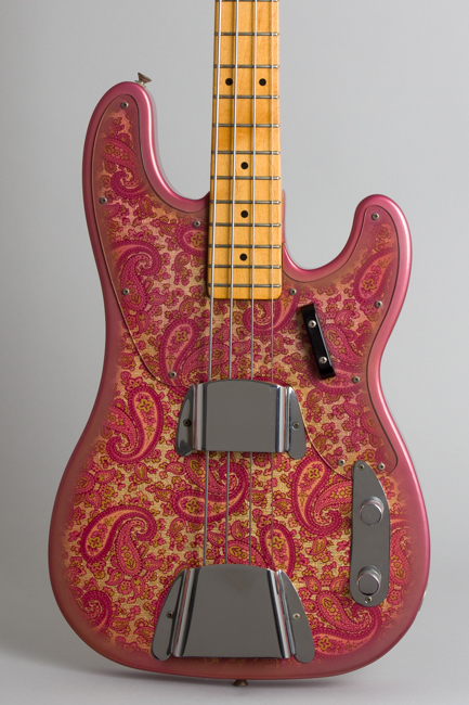 Fender  Telecaster Bass Pink Paisley Solid Body Electric Bass Guitar  (1968)