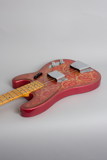 Fender  Telecaster Bass Pink Paisley Solid Body Electric Bass Guitar  (1968)