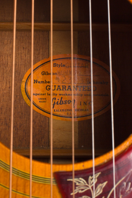 Gibson  Hummingbird Flat Top Acoustic Guitar  (1966)