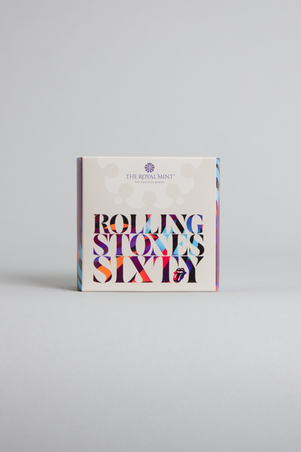 expand image 1/4 ounce Rolling Stones Sixty Commemorative Gold Proof Coin - Royal Mint (2022)