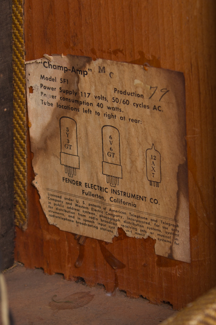 Fender  Champ-Amp 5F1 Tube Amplifier (1963)