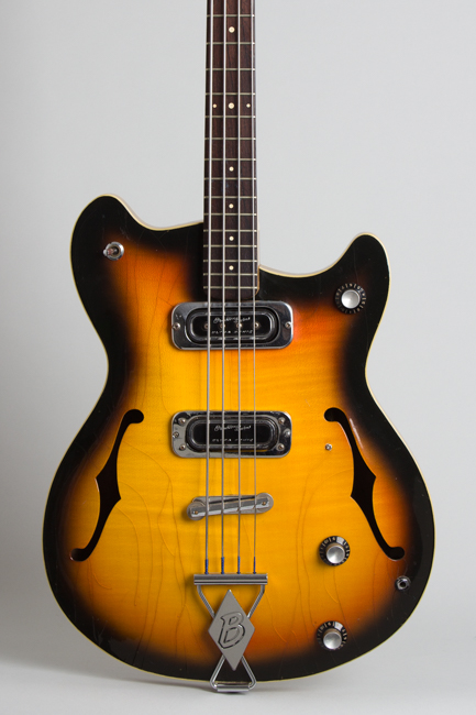 Burns Baldwin  GB-66 Hollow Body Electric Bass Guitar  (1966)