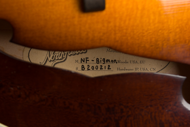 Northfield NF- Big Mon Carved Top Mandolin (2020)