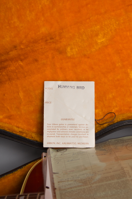 Gibson  Hummingbird Flat Top Acoustic Guitar  (1962)