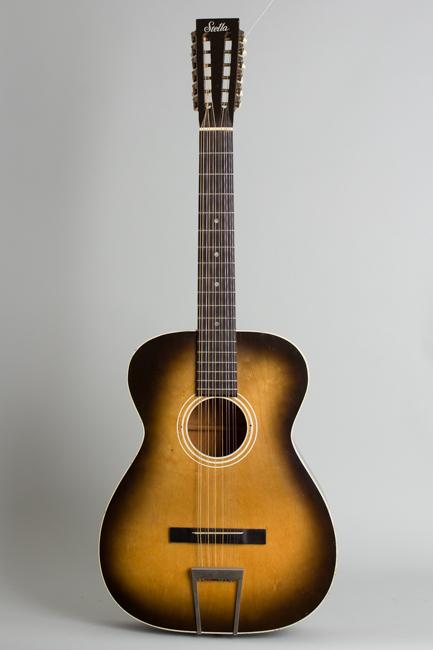 expand image Stella H-922 12 String Flat Top Acoustic Guitar, made by Harmony (1961)
